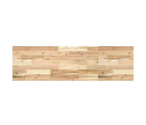 Estante flotante madera maciza de acacia sin tratar 120x40x4 cm