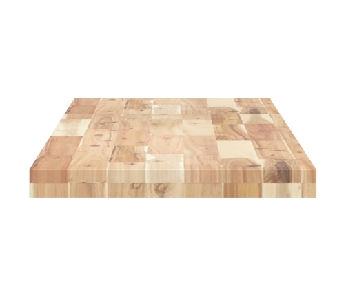 Estante flotante madera maciza de acacia sin tratar 120x40x4 cm