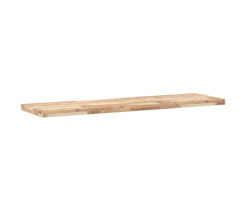 Estante flotante madera maciza de acacia sin tratar 120x40x4 cm