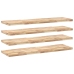 Estantes flotantes 4 uds madera acacia sin tratar 160x40x4 cm