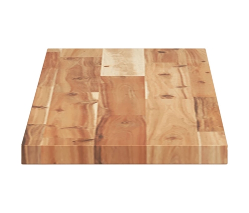 Estante flotante madera acacia maciza acabado aceite 100x20x2cm