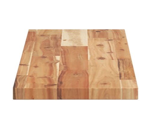 vidaXL Estante flotante 3 uds madera acacia acabado aceite 100x20x2 cm