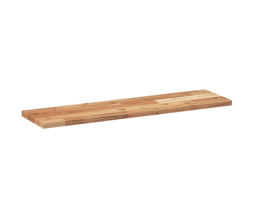 vidaXL Estante flotante 3 uds madera acacia acabado aceite 100x20x2 cm