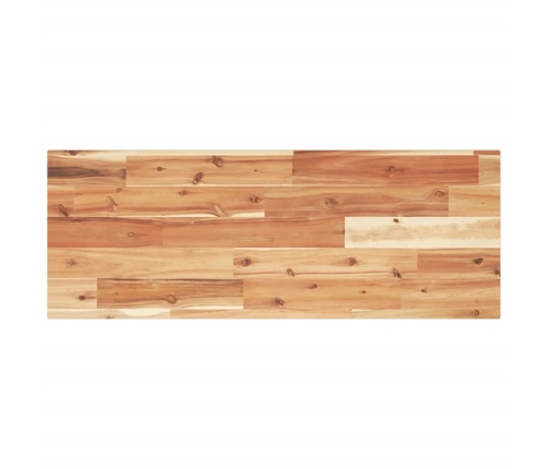 vidaXL Estante flotante madera acacia maciza acabado aceite 100x30x2cm