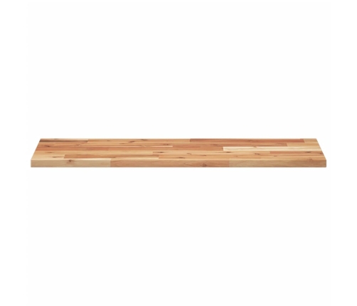 vidaXL Estante flotante madera acacia maciza acabado aceite 100x30x2cm