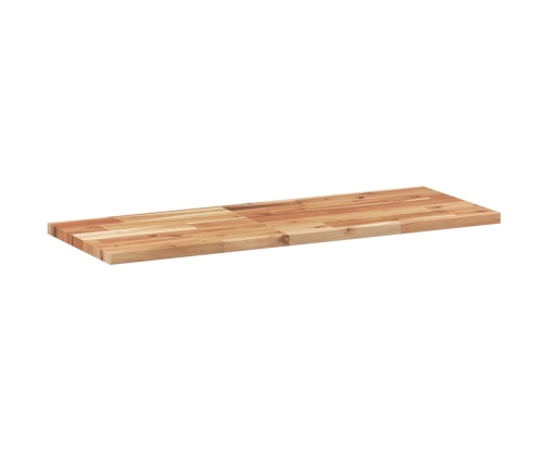 vidaXL Estante flotante madera acacia maciza acabado aceite 100x30x2cm