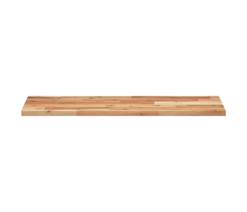 vidaXL Estante flotante 3 uds madera acacia acabado aceite 100x30x2 cm