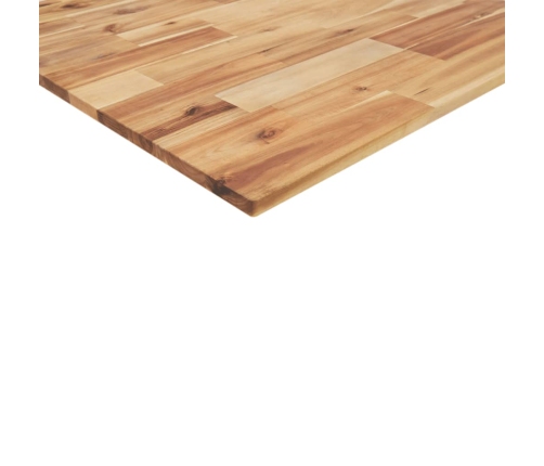 Estante flotante madera acacia maciza acabado aceite 120x30x2cm