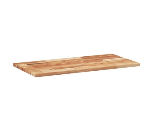 Estante flotante madera acacia maciza acabado aceite 100x40x2cm