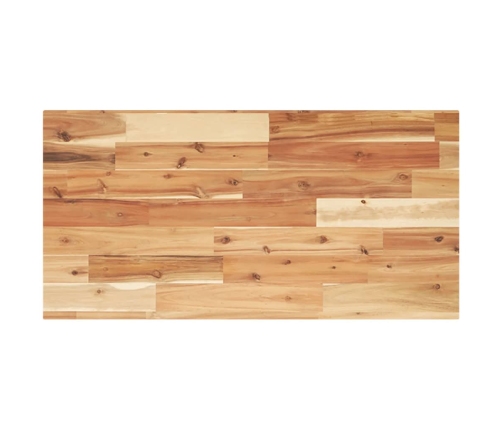 vidaXL Estante flotante 3 uds madera acacia acabado aceite 100x40x2 cm