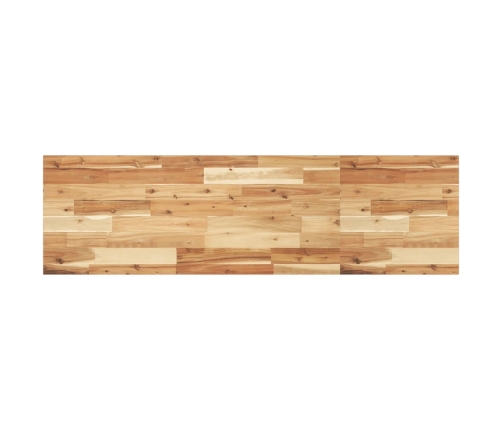 vidaXL Estante flotante madera acacia maciza acabado aceite 120x40x2cm