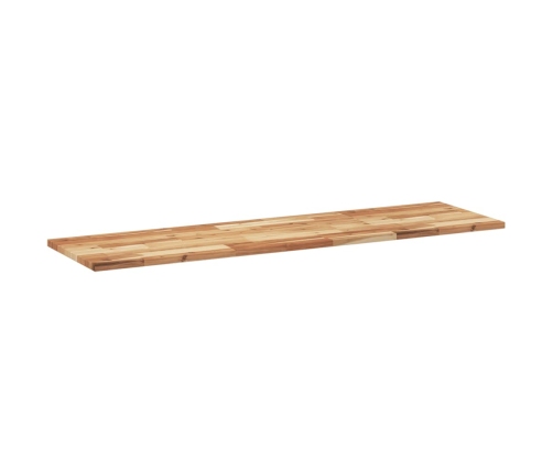 vidaXL Estante flotante madera acacia maciza acabado aceite 120x40x2cm