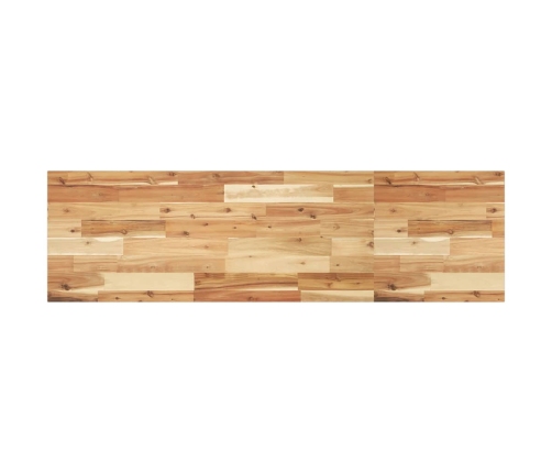 vidaXL Estante flotante 2 uds madera acacia acabado aceite 140x40x2 cm