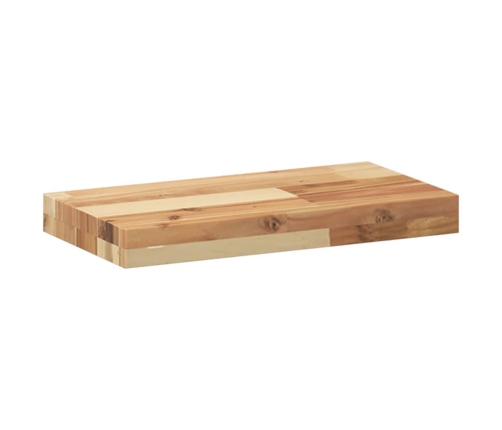 vidaXL Estante flotante madera acacia maciza acabado aceite 40x20x4 cm