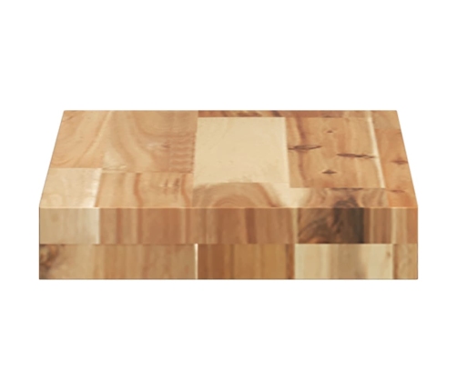 vidaXL Estante flotante madera acacia maciza acabado aceite 40x20x4 cm