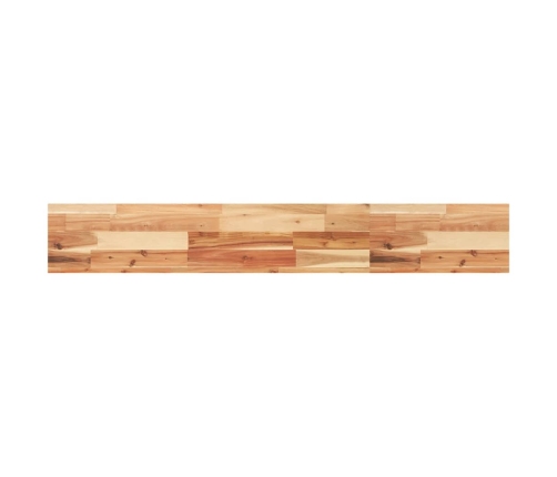 vidaXL Estante flotante 4 uds madera acacia acabado aceite 120x20x4cm