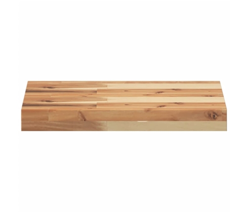 vidaXL Estante flotante 4 uds madera acacia acabado aceite 60x30x4 cm