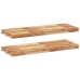 vidaXL Estante flotante 2 uds madera acacia acabado aceite 80x30x4 cm