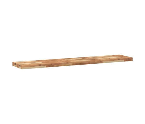 vidaXL Estante flotante madera acacia maciza acabado aceite 120x30x4cm