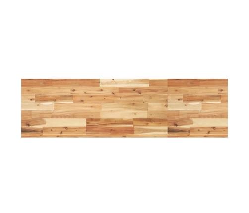 vidaXL Estante flotante 2 uds madera acacia acabado aceite 120x40x4 cm