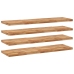 vidaXL Estante flotante 4 uds madera acacia acabado aceite 120x40x4 cm