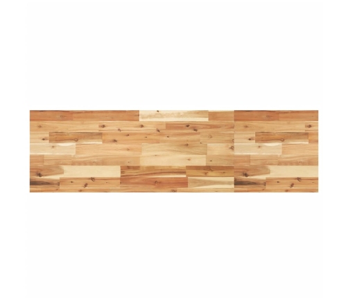 vidaXL Estante flotante 4 uds madera acacia acabado aceite 120x40x4 cm