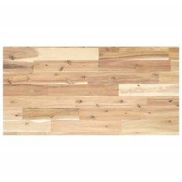 Encimera tocador baño madera maciza acacia sin tratar 80x40x2cm