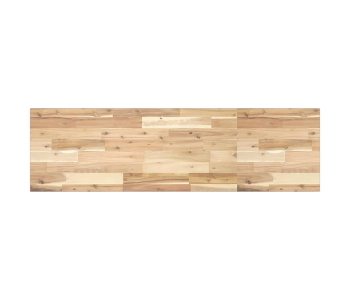 Encimera tocador de baño madera acacia sin tratar 140x40x2 cm