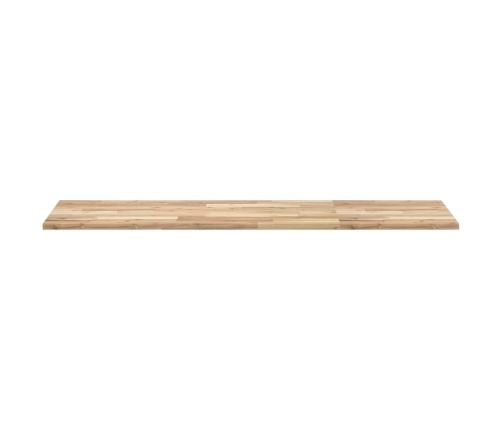 Encimera tocador de baño madera acacia sin tratar 120x50x2 cm