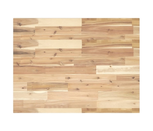 Encimera tocador de baño madera acacia sin tratar 100x60x2 cm