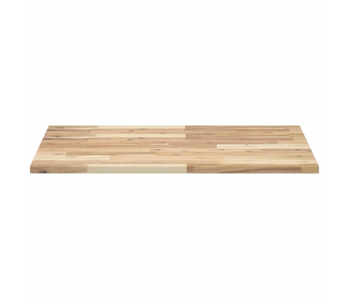 Encimera tocador de baño madera acacia sin tratar 100x60x2 cm