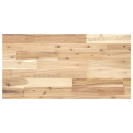 Encimera tocador baño madera maciza acacia sin tratar 80x40x4cm