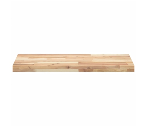 Encimera tocador de baño madera acacia sin tratar 120x40x4 cm