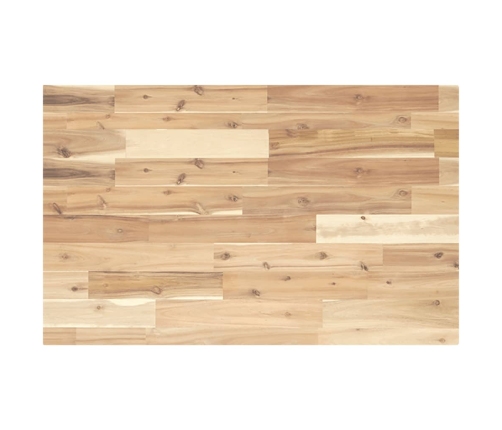 Encimera tocador baño madera acacia sin tratar 100x50x4 cm