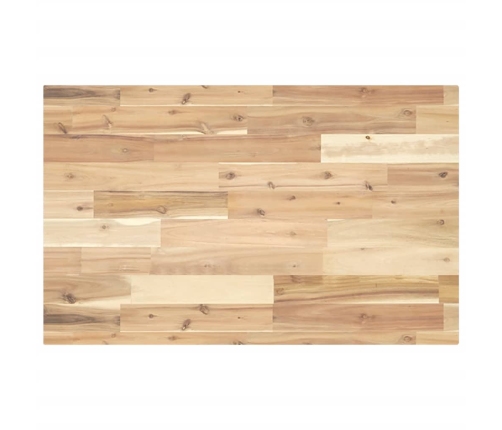 Encimera tocador baño madera acacia sin tratar 140x50x4 cm