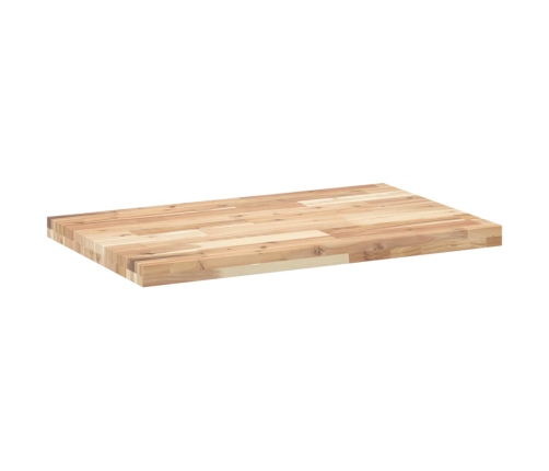 Encimera tocador baño madera acacia sin tratar 160x50x4 cm