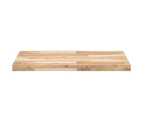 Encimera tocador baño madera acacia sin tratar 100x60x4 cm