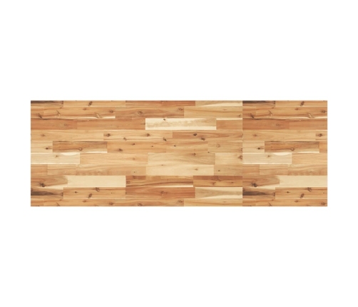 Encimera tocador baño madera acacia acabado aceite 120x50x2 cm