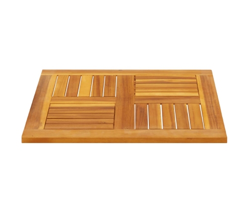 Tablero de mesa cuadrado madera maciza de acacia 60x60x2 cm