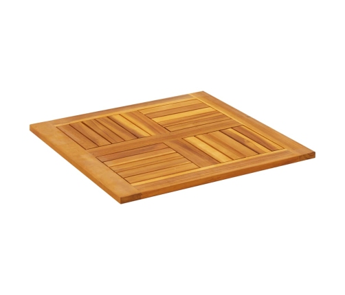 Tablero de mesa cuadrado madera maciza de acacia 60x60x2 cm