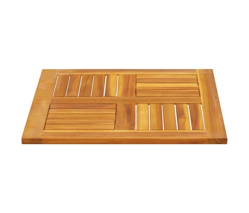 Tablero de mesa cuadrado madera maciza de acacia 60x60x2 cm