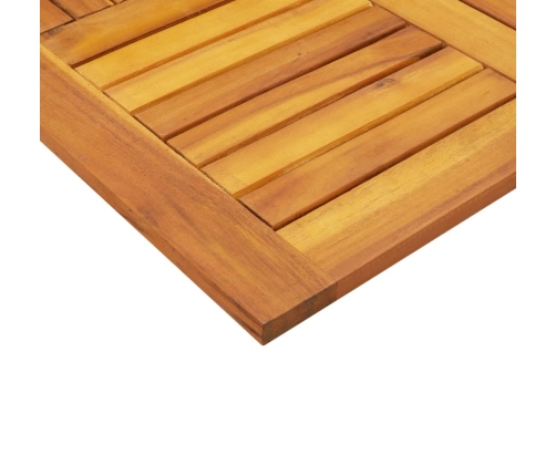 Tablero de mesa cuadrado madera maciza de acacia 70x70x2 cm