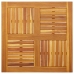 Tablero de mesa cuadrado madera maciza de acacia 80x80x2,2 cm