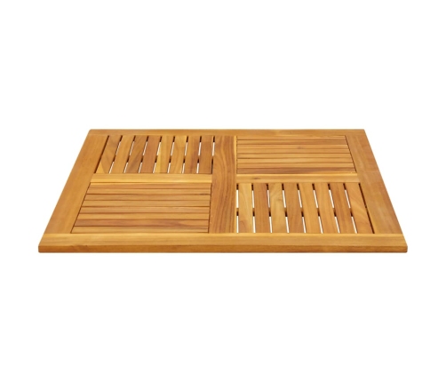 Tablero de mesa cuadrado madera maciza de acacia 90x90x2,2 cm