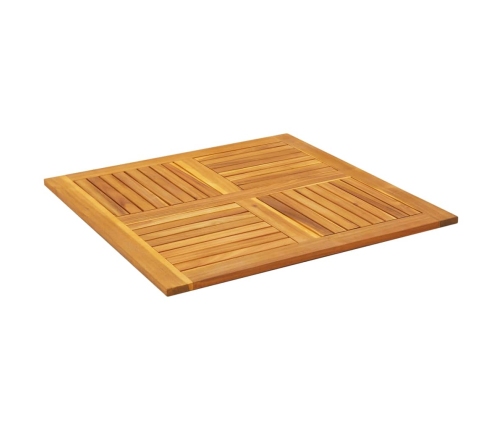 Tablero de mesa cuadrado madera maciza de acacia 90x90x2,2 cm