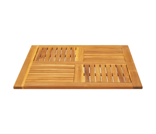 Tablero de mesa cuadrado madera maciza de acacia 90x90x2,2 cm