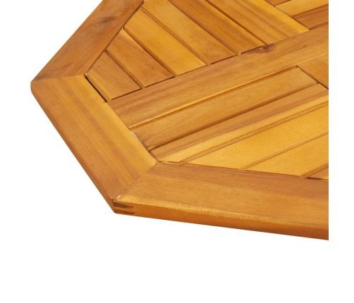 Tablero de mesa octogonal madera maciza de acacia 60x60x2 cm