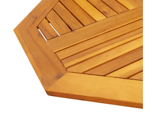 Tablero de mesa octogonal madera maciza de acacia 80x80x2,2 cm