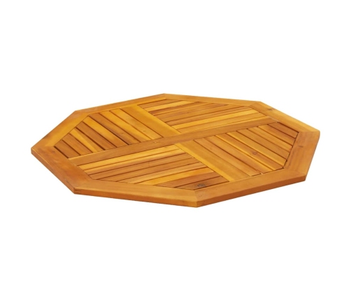 Tablero de mesa octogonal madera maciza de acacia 90x90x2,2 cm