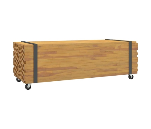 Mesa de centro madera maciza de teca 110x45x35 cm